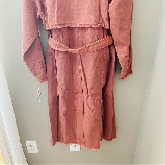 Free People Kelly Trench Coat Rose Sz XS/S - Picture 13 of 14